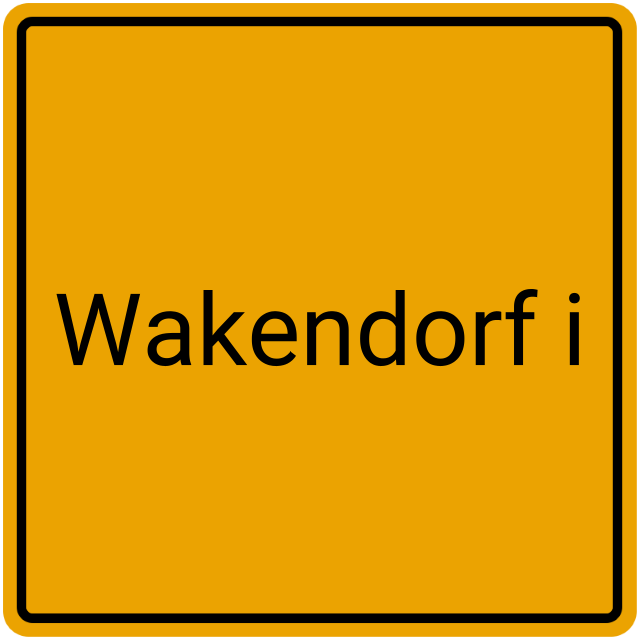 Meldebestätigung Wakendorf I